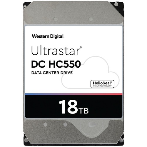 Western Digital Ultrastar DC HC550 18 TB Hard Drive   3.5" Internal   SAS (12Gb/s SAS) 300/500