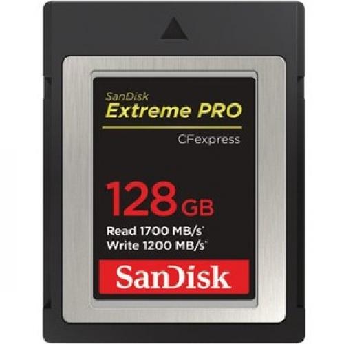 SanDisk Extreme PRO 128GB CFexpress Type-B Memory Card, 1700MB/s Read, 1200MB/s Write
