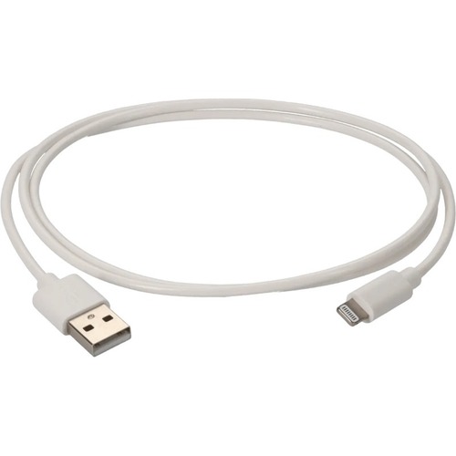 AddOn 1.0m (3.3ft) USB 2.0 (A) Male To Lightning Male White Cable 300/500