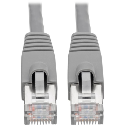 Eaton Tripp Lite Series Cat6a 10G Snagless Shielded STP Ethernet Cable (RJ45 M/M), PoE, Gray, 2 Ft. (0.61 M) 300/500
