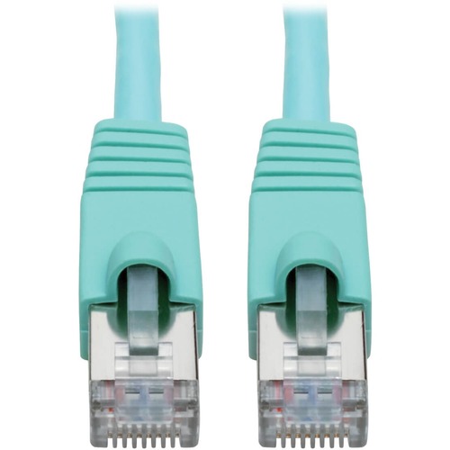 Eaton Tripp Lite Series Cat6a 10G Snagless Shielded STP Ethernet Cable (RJ45 M/M), PoE, Aqua, 6 Ft. (1.83 M) 300/500