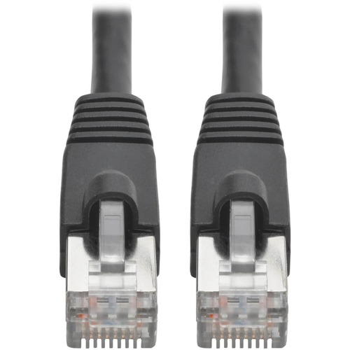 Eaton Tripp Lite Series Cat6a 10G Snagless Shielded STP Ethernet Cable (RJ45 M/M), PoE, Black, 8 Ft. (2.43 M) 300/500