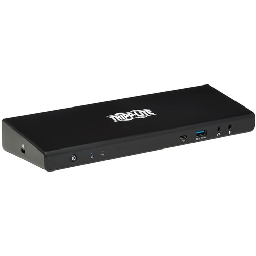 Tripp Lite By Eaton USB C Dock, Dual Display   5K 60 Hz DP, 4K 60 Hz HDMI, USB 3.x (5Gbps), USB A/C Hub, GbE, 85W PD Charging 300/500