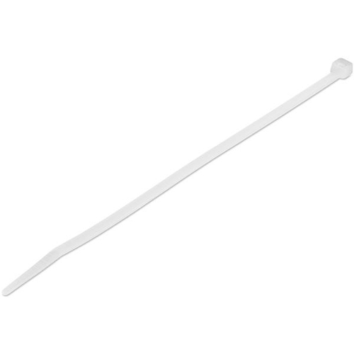1000 PK LG 8" White Cable Ties 300/500