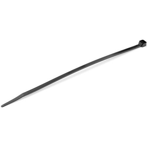 100 PK MED 8" Black Cable Ties 300/500
