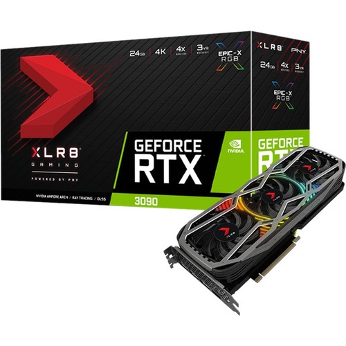 PNY NVIDIA GeForce RTX 3090 Graphic Card   24 GB GDDR6X 300/500