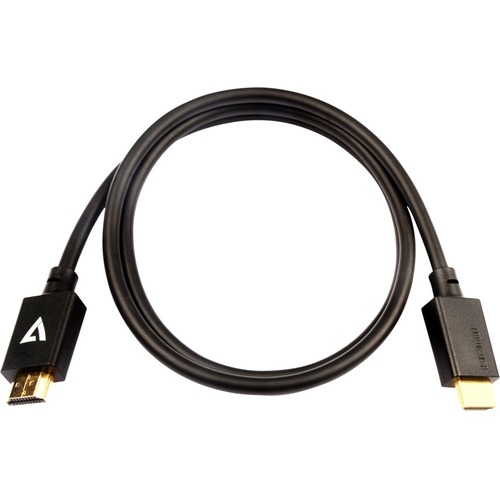 V7 Black Video Cable Pro HDMI Male To HDMI Male 1m 3.3ft 300/500