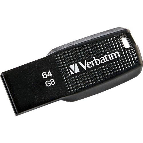 Verbatim 64GB Ergo USB Flash Drive   Black 300/500