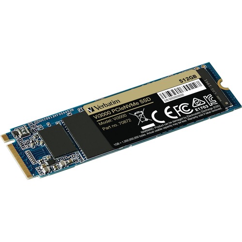Verbatim Vi3000 512 GB Solid State Drive   M.2 2280 Internal   PCI Express NVMe (PCI Express NVMe 3.0 X4) 300/500