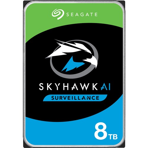 Seagate SkyHawk AI ST8000VE001 8 TB Hard Drive   3.5" Internal   SATA (SATA/600) 300/500