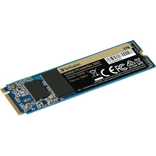 Verbatim Vi3000 2 TB Solid State Drive   M.2 2280 Internal   PCI Express NVMe (PCI Express NVMe 3.0 X4) 300/500