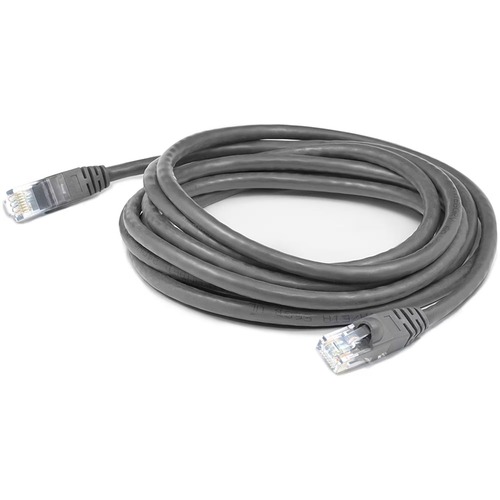 AddOn 10ft RJ 45 (Male) To RJ 45 (Male) Gray Cat6A UTP PVC Copper Patch Cable 300/500