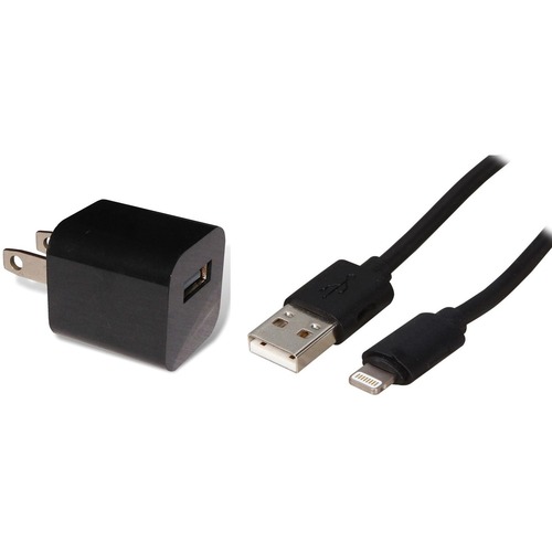 4XEM 3FT iPhone Compatible Charger Combo (Black) - MFi Certified