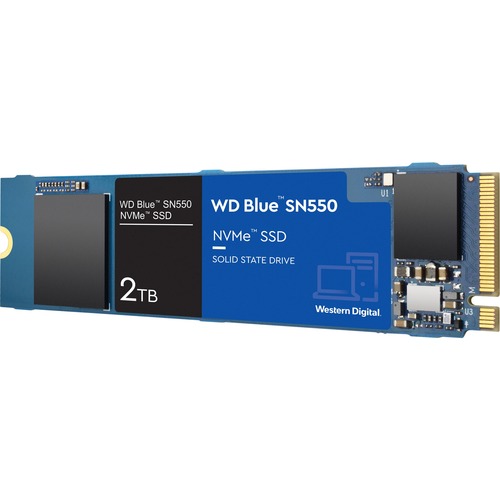 Western Digital Blue SN550 WDS200T2B0C 2 TB Solid State Drive   M.2 2280 Internal   PCI Express NVMe (PCI Express NVMe 3.0 X4) 300/500
