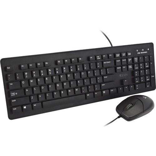 V7 Washable Antimicrobial Keyboard & Mouse Combo 300/500