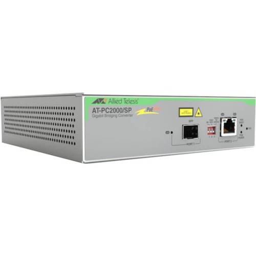 Allied Telesis PoE+ To SFP Switching Media Converter 300/500