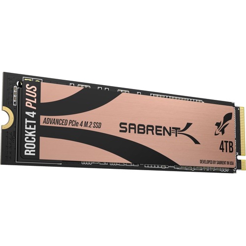 Sabrent Rocket 4 PLUS SB RKT4P 4TB 4 TB Solid State Drive   M.2 2280 Internal   PCI Express NVMe (PCI Express NVMe 4.0 X4) 300/500