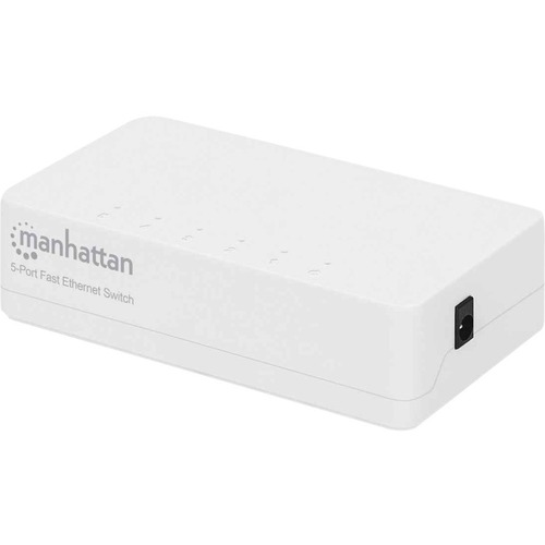 Manhattan 5 Port Fast Ethernet Switch, Plastic, Three Year Warranty, Box 300/500