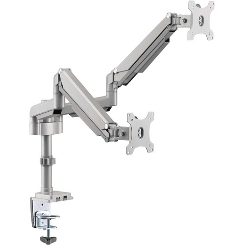 Tripp Lite Dual Display Flex Arm Mount For 13" To 34" Monitors   Clamp Or Grommet, USB, Audio Ports 300/500