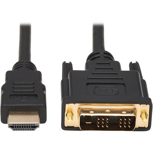 Eaton Tripp Lite Series Safe IT HDMI To DVI D Single Link Antibacterial Adapter Cable (M/M), 1080p 60 Hz, Black, 6 Ft. (1.8 M) 300/500