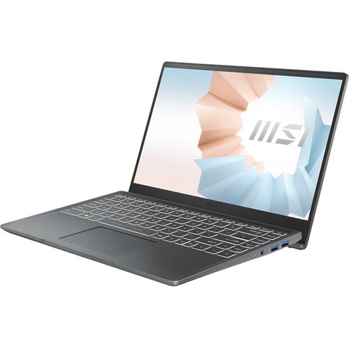 MSI Modern 14208 14" Ultrabook Laptop Intel Core I3 1115G4 8GB 512GB SSD Win10 Carbon Gray 300/500