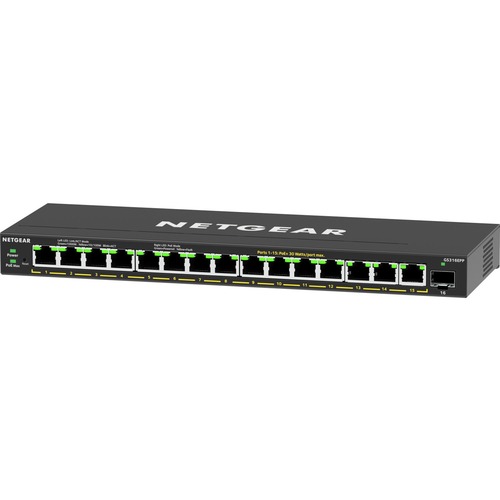 Netgear 16 Port High Power PoE+ Gigabit Ethernet Plus Switch (231W) With 1 SFP Port 300/500