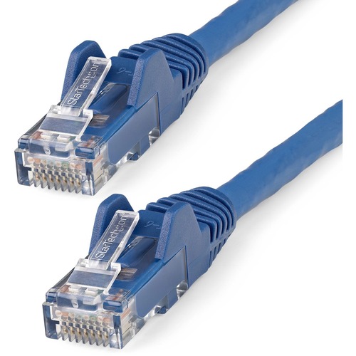 StarTech.com 6ft (1.8m) CAT6 Ethernet Cable, LSZH (Low Smoke Zero Halogen) 10 GbE Snagless 100W PoE UTP RJ45 Blue Network Patch Cord, ETL 300/500