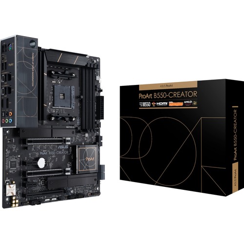 Asus ProArt B550 CREATOR Desktop Motherboard   AMD B550 Chipset   Socket AM4   ATX 300/500