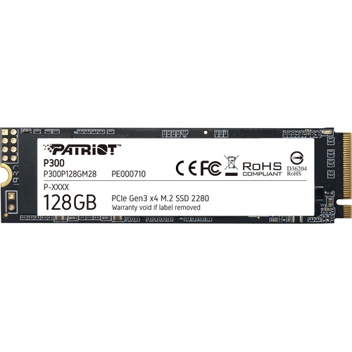 Patriot Memory P300 128 GB Solid State Drive   M.2 2280 Internal   PCI Express NVMe (PCI Express NVMe 3.0 X4) 300/500