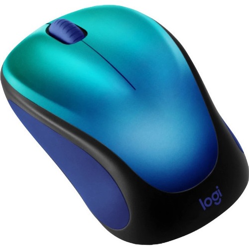 Logitech Design Collection Limited Edition Wireless Mouse With Colorful Designs   USB Unifying Receiver, 12 Months AA Battery Life, Portable & Lightweight, Easy Plug & Play With Universal Compatibility   BLUE AURORA 300/500