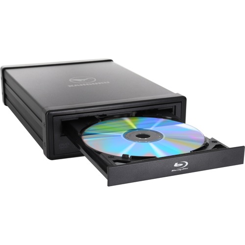 Kanguru U3 BDRW 16X Blu Ray Writer   External   Black   TAA Compliant 300/500