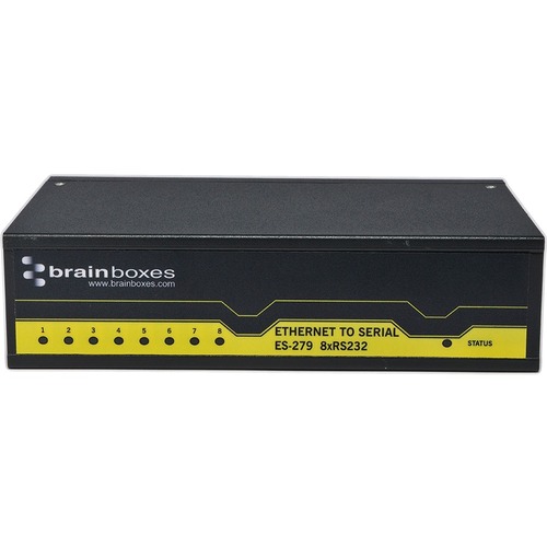 Brainboxes 8 Port RS232 Ethernet To Serial Adapter 300/500