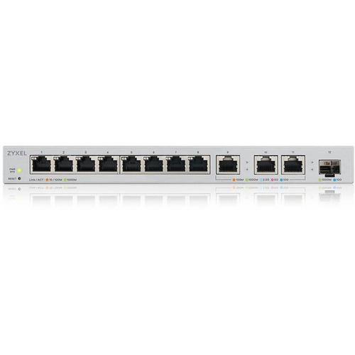 ZYXEL 12 Port Web Managed Multi Gigabit Switch Includes 3 Port 10G And 1 Port 10G SFP+ 300/500