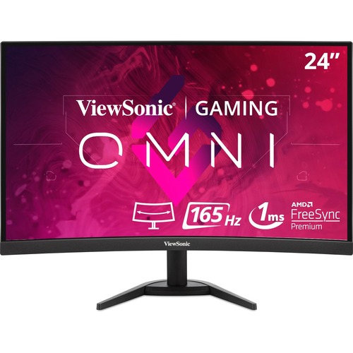 24" OMNI Curved 1080p 1ms 165Hz Gaming Monitor With FreeSync Premium 300/500