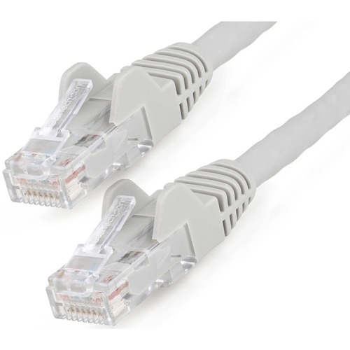 StarTech.com 50ft (15m) CAT6 Ethernet Cable, LSZH (Low Smoke Zero Halogen) 10 GbE Snagless 100W PoE UTP RJ45 Gray Network Patch Cord, ETL 300/500