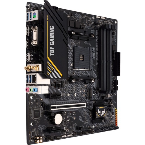 TUF GAMING A520M PLUS WIFI Gaming Desktop Motherboard   AMD A520 Chipset   Socket AM4   Micro ATX 300/500