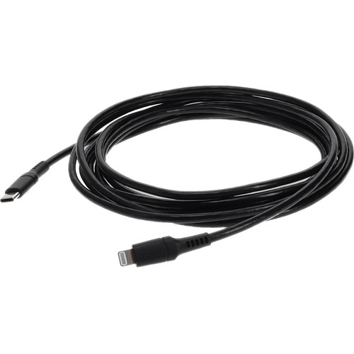 AddOn 1.0m (3.3ft) USB 3.1 Type (C) Male To Lightning Male Sync And Charge Black Cable 300/500