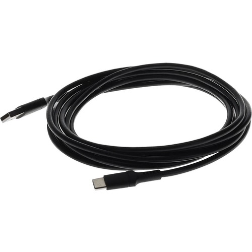 AddOn 1.0m (3.3ft) USB C Male To USB 2.0 (A) Male Sync And Charge Black Cable 300/500