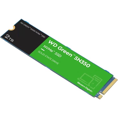 Western Digital Green SN350 WDS200T3G0C 2 TB Solid State Drive   M.2 2280 Internal   PCI Express NVMe 300/500