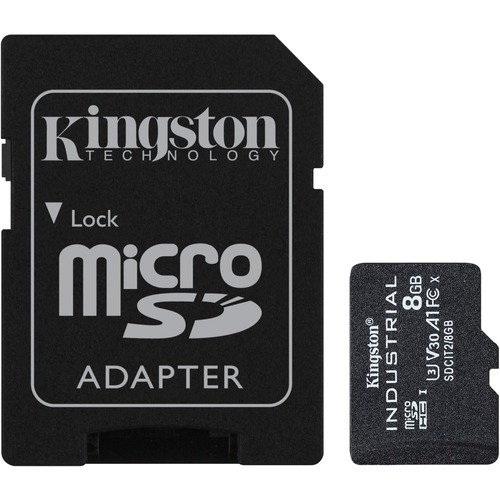 Kingston Industrial SDCIT2 8 GB Class 10/UHS I (U3) V30 MicroSDHC 300/500