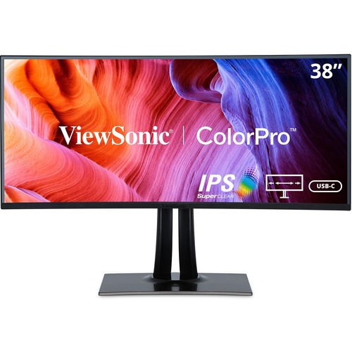 38" ColorPro 21:9 Curved WQHD+ IPS Monitor With 90W USB C, RJ45 And SRGB 300/500