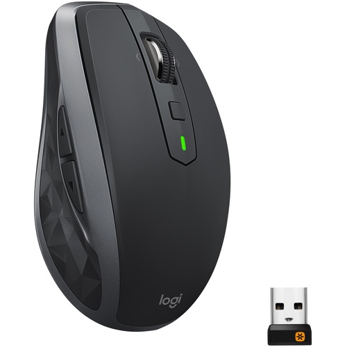 Logitech MX Anywhere 2S Wireless Mouse   Use On Any Surface, Hyper Fast Scrolling, Rechargeable, Control Up To 3 Apple Mac And Windows Computers And Laptops (Bluetooth Or USB), Graphite 300/500