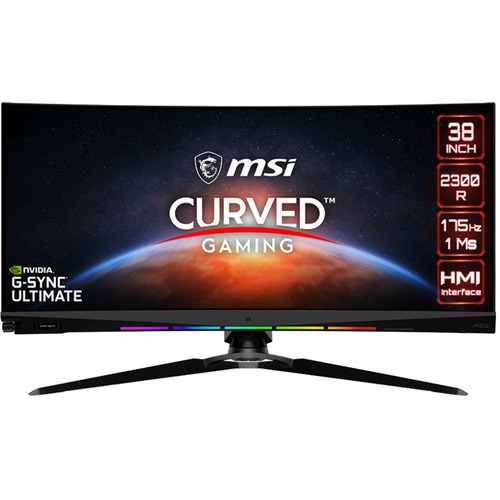 MSI MEG MEG381CQR Plus 38" Class UW QHD+ Curved Screen Gaming LCD Monitor   21:9   Black 300/500