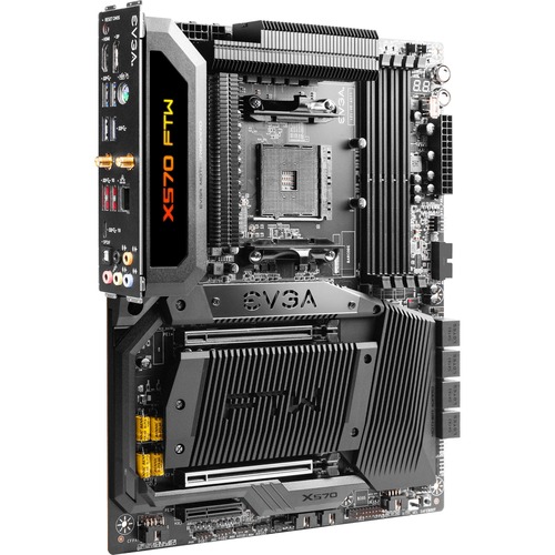 EVGA X570 FTW WIFI Desktop Motherboard   AMD X570 Chipset   Socket AM4   Onboard ARGB Lighting   128 GB Memory Capacity   2 X PCIe 4.0 X16 300/500