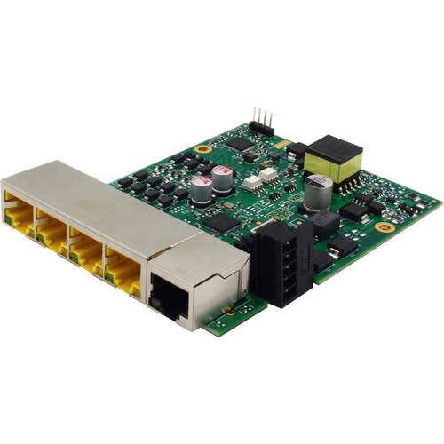 Brainboxes Embedded Industrial 5 Port PoE+ 10/100 Ethernet Switch 300/500