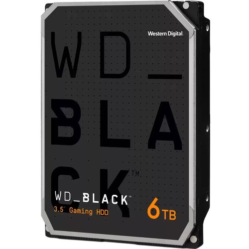 WD Black WD6004FZWX 6 TB Hard Drive   3.5" Internal   SATA (SATA/600)   Conventional Magnetic Recording (CMR) Method   3.5" Carrier 300/500