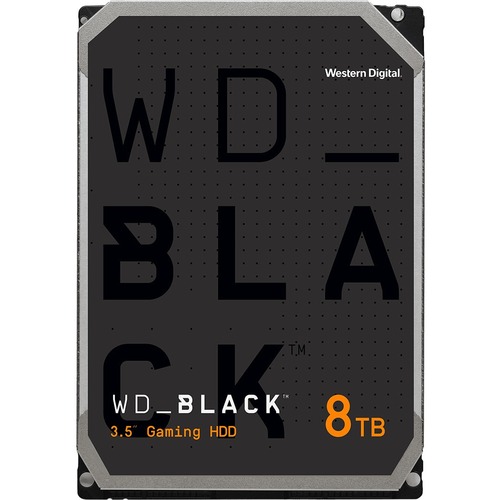 WD Black WD8002FZWX 8 TB Hard Drive   3.5" Internal   SATA (SATA/600)   Conventional Magnetic Recording (CMR) Method   3.5" Carrier 300/500