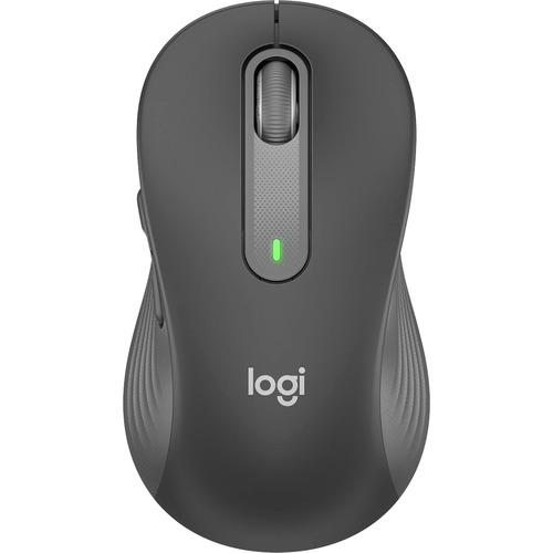 Logitech Signature M650 L Full Size Wireless Mouse   For Large Sized Hands, 2 Year Battery, Silent Clicks, Customizable Side Buttons, Bluetooth, Multi Device Compatibility (Graphite) 300/500