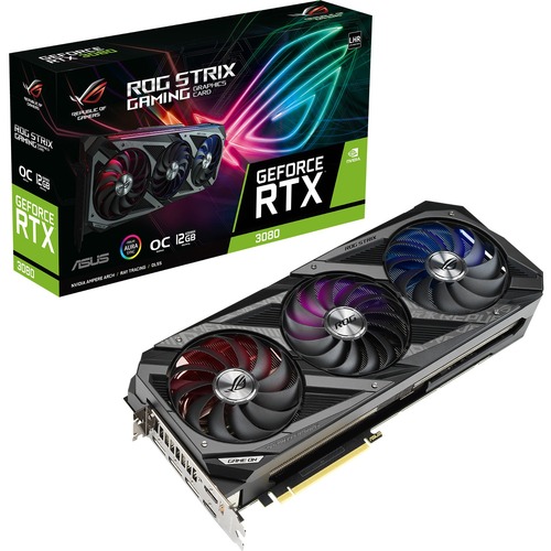 Asus ROG NVIDIA GeForce RTX 3080 Graphic Card   12 GB GDDR6X 300/500