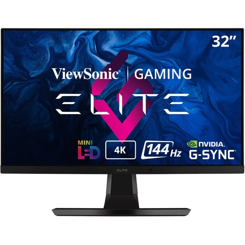 ViewSonic ELITE XG321UG 32 Inch 4K IPS 144Hz Gaming Monitor With G Sync, Mini LED, Nvidia Reflex, HDR1400, Advanced Ergonomics, HDMI And DP For Esports 300/500